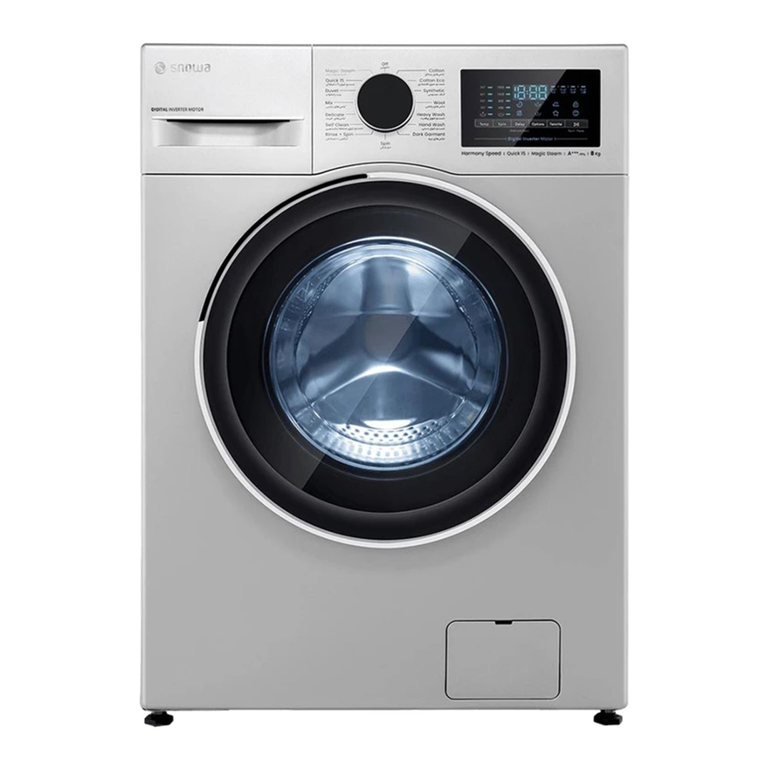 ماشین لباسشویی 8 کیلوگرم اتوماتیک اسنوا مدل SWM-B80S