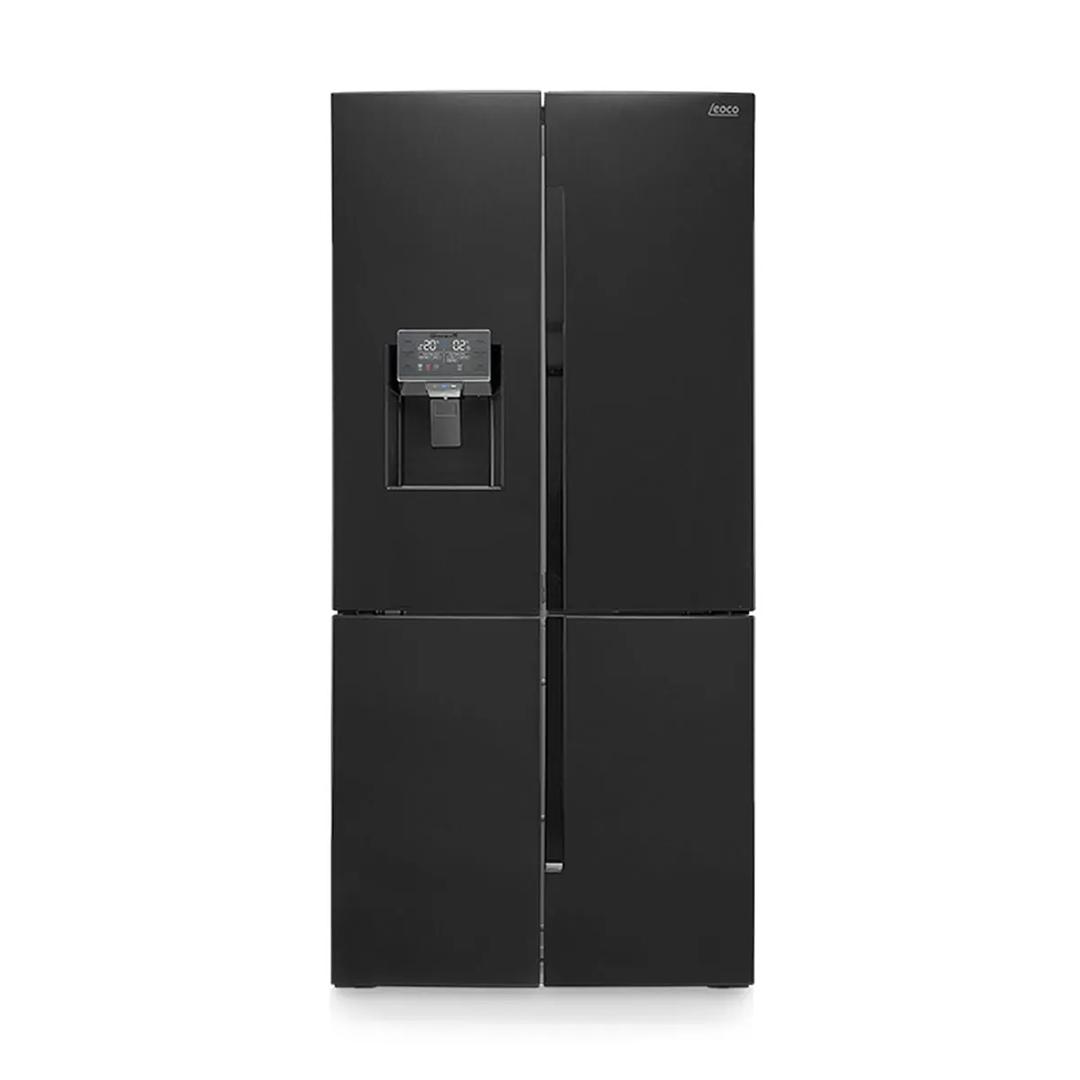 یخچال فریزر مدل کوادروR600 لئوکو (استیل دودی) Qudro